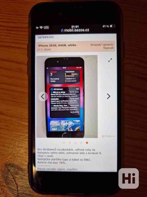 iPhone Se 2020 64GB bílý - foto 3