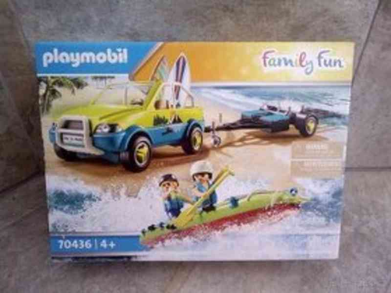 Playmobil Plážové auto s přívěsem 70436