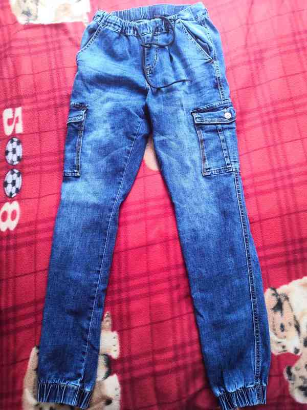 Chlapecké džíny 3 ks, vel. 164, oblečené 1x nebo vůbec - foto 9