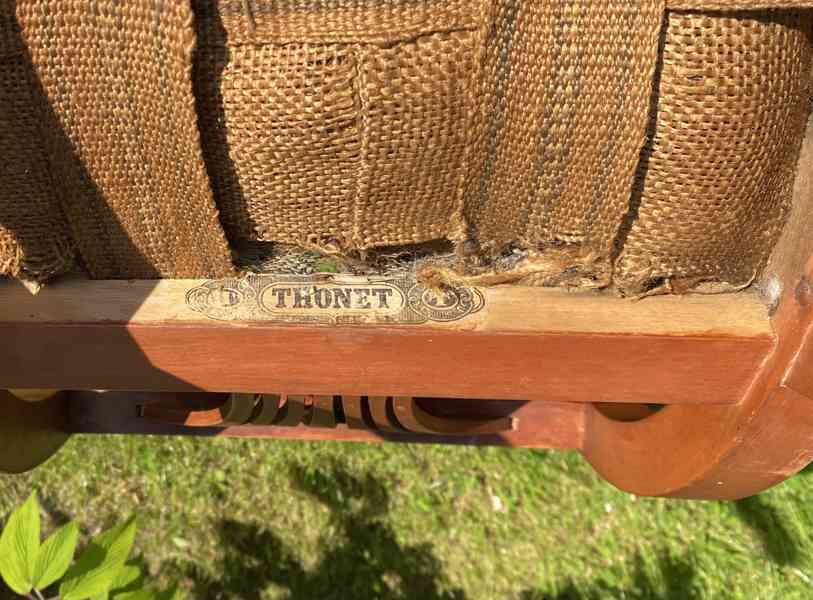 Secesní gondolová stolička, Gebrüder Thonet, Vídeň - foto 10
