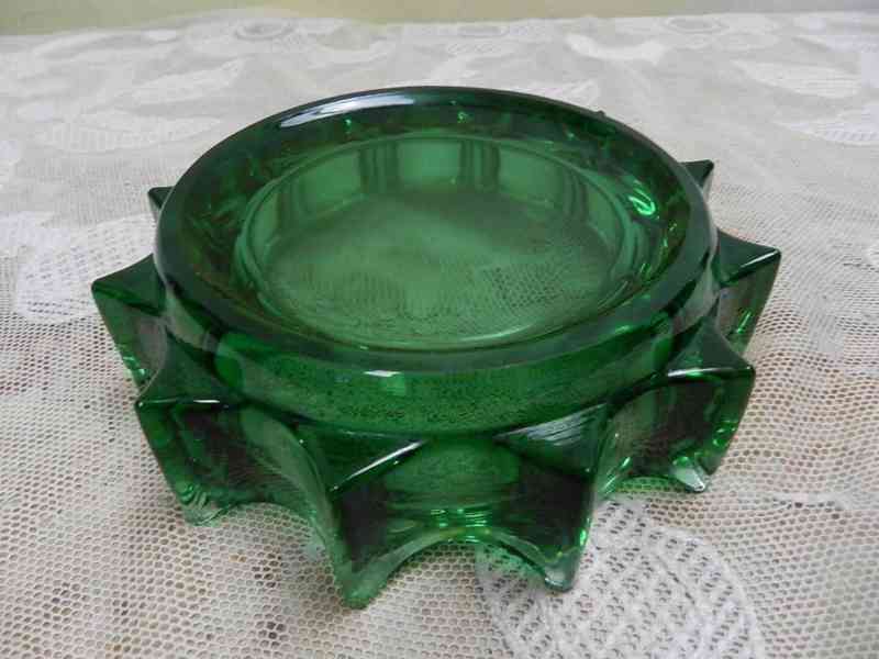 Autorská zelená Miska R. Jurnikl Sklo Union  - foto 4