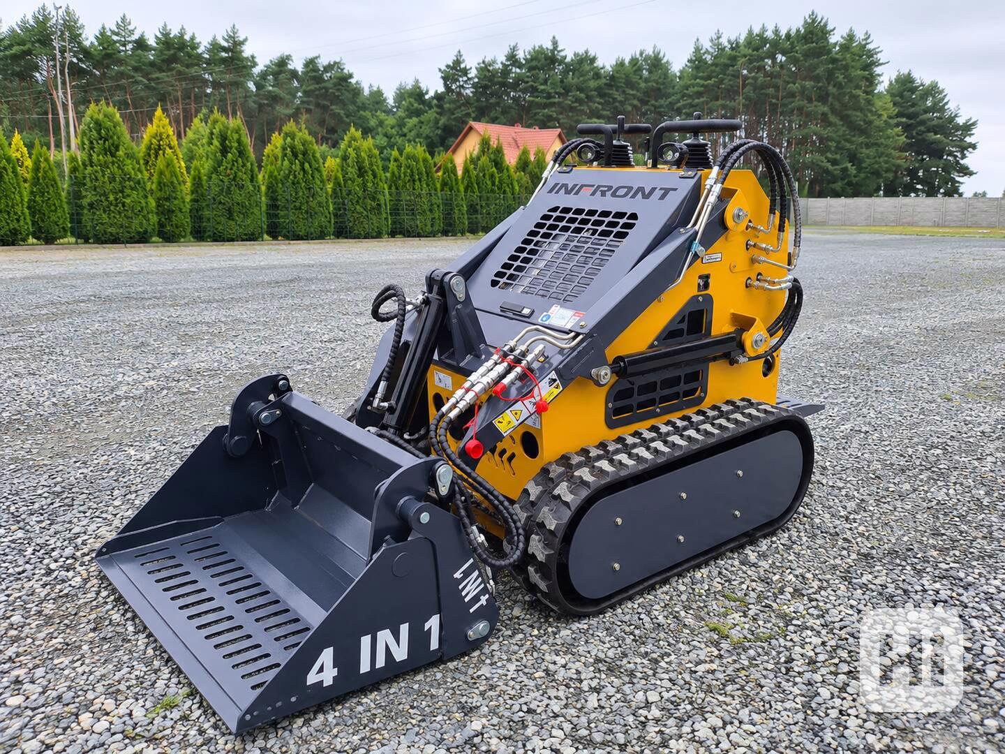 Mini pásový nakladač YF380 25 HP 890 kg, lžíce 4v1 - foto 1