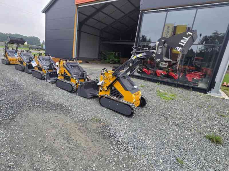 Mini pásový nakladač YF380 25 HP 890 kg, lžíce 4v1 - foto 3