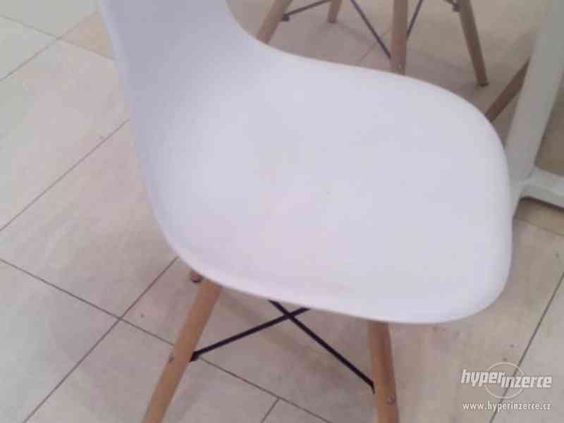 Nové designové retro židle, cena za set 4 ks, doprava zdarma - foto 2