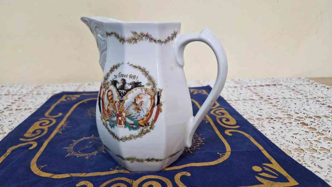 Sběratelský porcelánový Džbán František Josef Vilém 1914 - foto 3