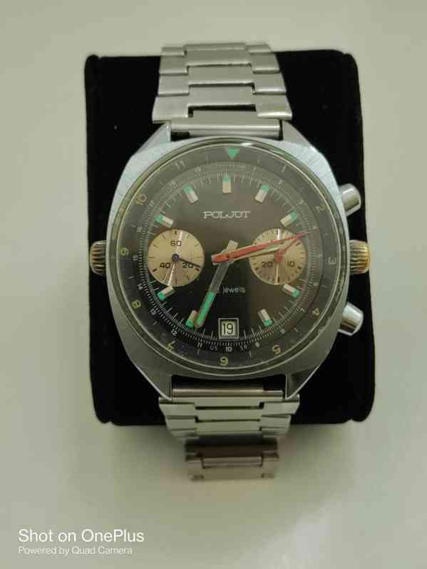 LETECKÉ HODINKY POLJOT CHRONOGRAPH REMKOVKY KALIBR 3133