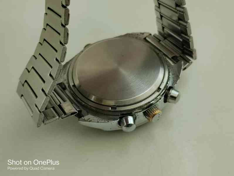 LETECKÉ HODINKY POLJOT CHRONOGRAPH REMKOVKY KALIBR 3133 - foto 3