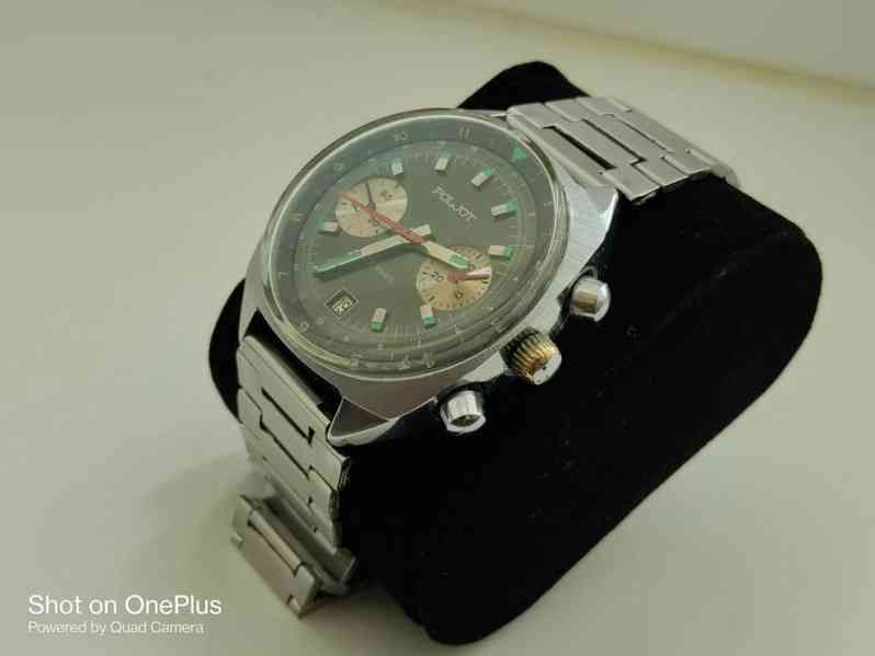 LETECKÉ HODINKY POLJOT CHRONOGRAPH REMKOVKY KALIBR 3133 - foto 2