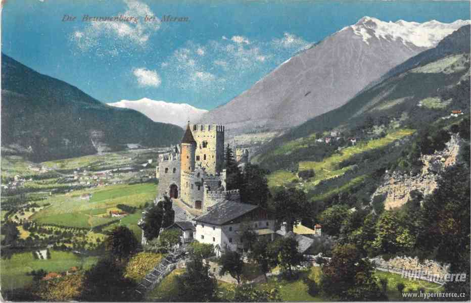 Stará pohlednice Tyroly - Brunnenburg - foto 1