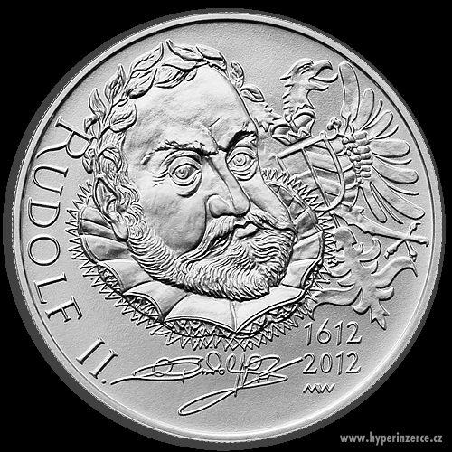 Stříbrná mince 400. výročí úmrtí Rudolfa II. PROOF - foto 1