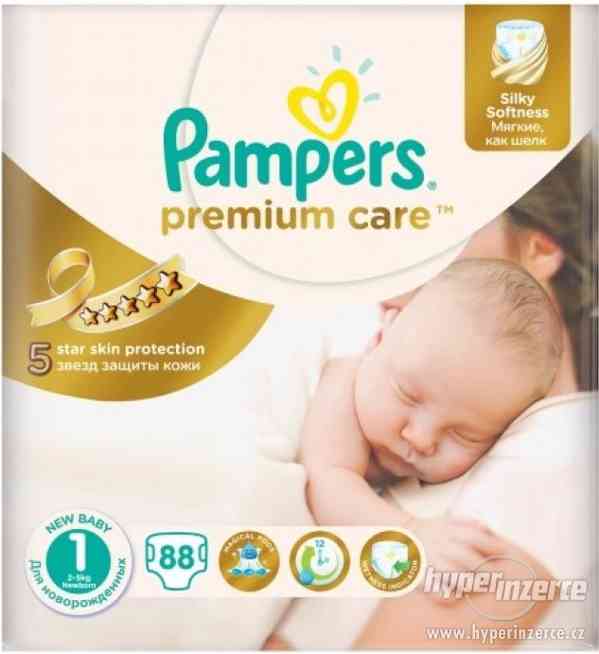 Plenky Pampers Premium Care 1 + vlhčené ubrousky zdarma - foto 1