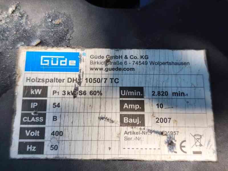 Prodám štípačka dřeva GÜDE DHH 1050/7 TC   - foto 6