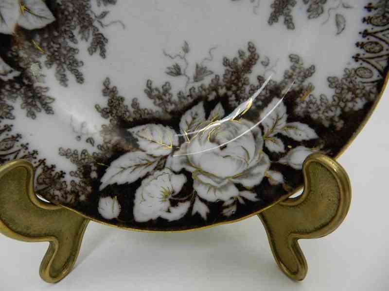 Dekorační hnědý Talíř A. Nowotny Altrohlau Stará role 19cm - foto 3