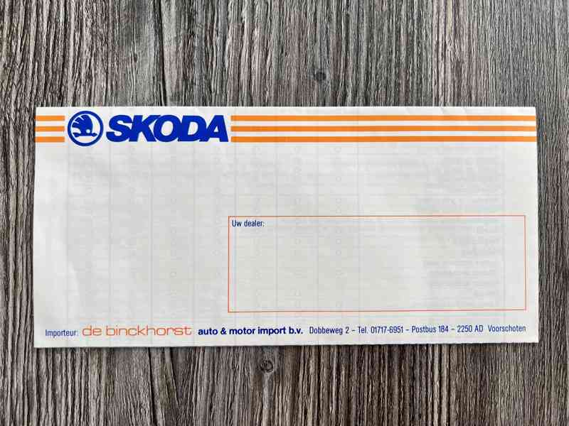 Dobový prospekt Škoda 105 / 120 / 130 / Rapid ( 1986 ) NL  - foto 2