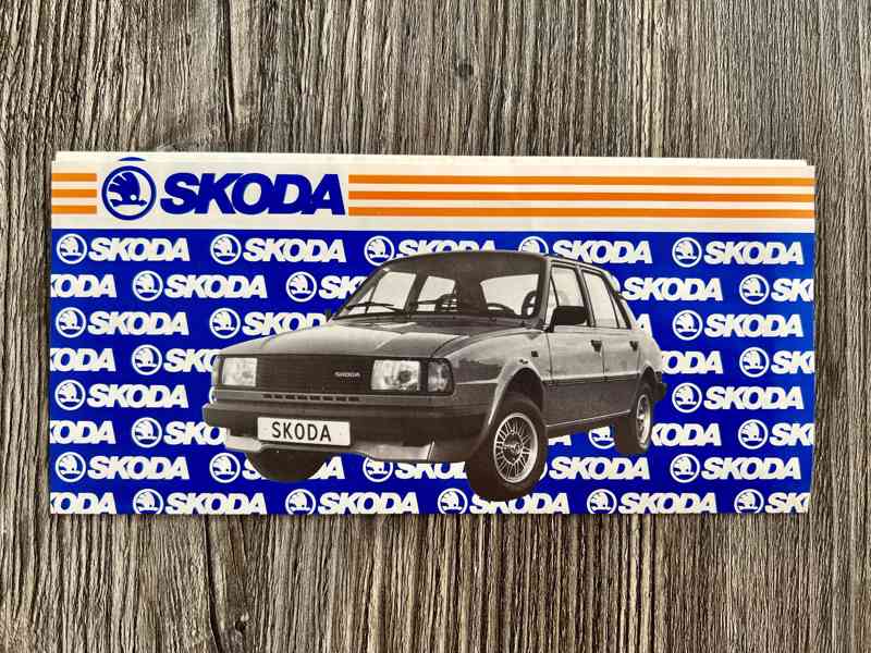 Dobový prospekt Škoda 105 / 120 / 130 / Rapid ( 1986 ) NL  - foto 3