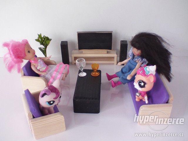 Dřevěný nábytek pro panenky obývák 8d - foto 2