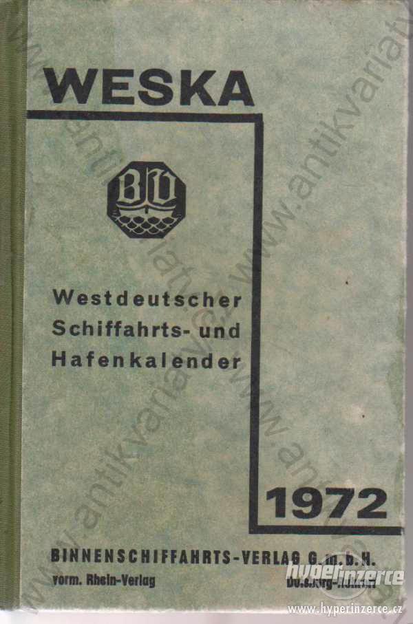 Weska Westdeutscher Schiffahrts- und Hafenkalender - foto 1