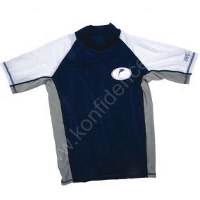 UV triko pro mládež s krátkým rukávem tmavěmodré/bílé/šedé 8 - foto 1