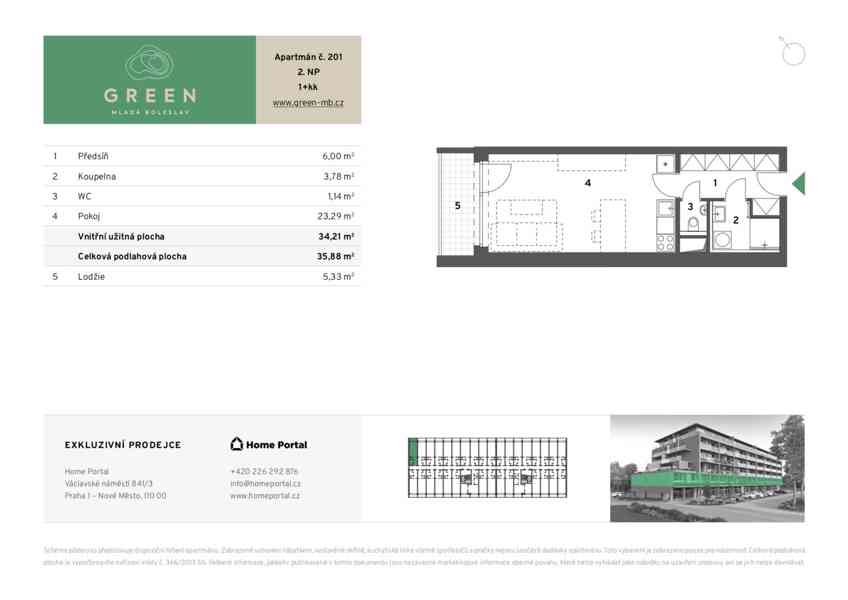 Prodej apartmánů GREEN Mladá Boleslav - foto 7