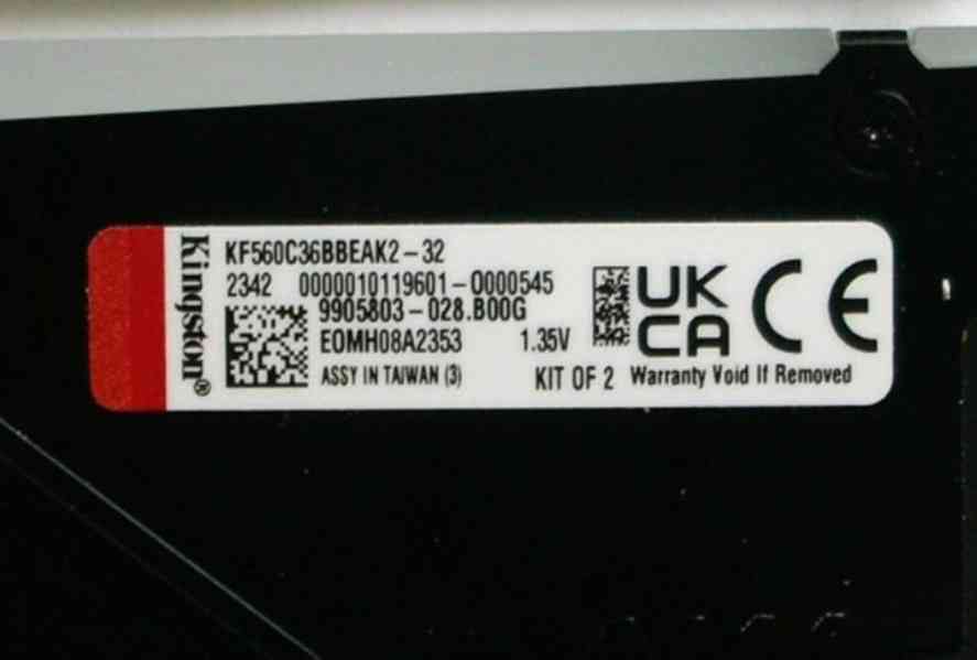 DDR5 Kingston Fury Beast 32 GB - foto 2