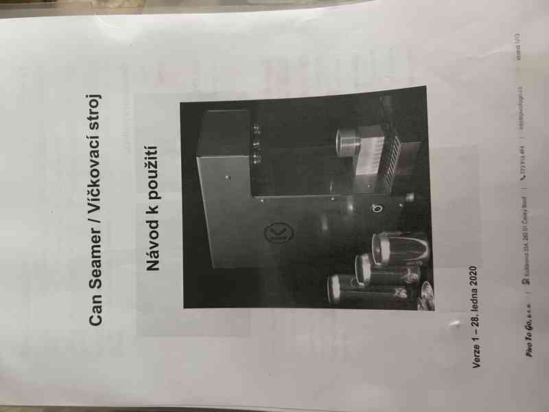 Víčkovací stroj - foto 7