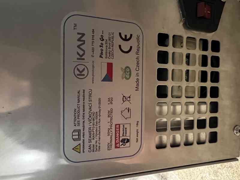 Víčkovací stroj - foto 5