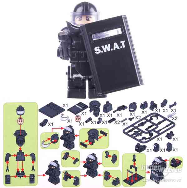 Predám postavičky SWAT kompatibilné so systémom LEGO CITY - foto 9