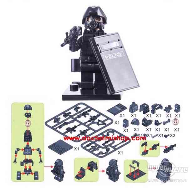 Predám postavičky SWAT kompatibilné so systémom LEGO CITY - foto 15