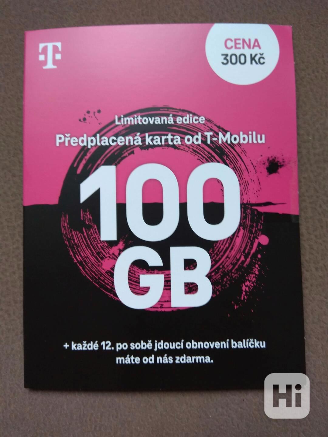 Předplacená SIM karta T-Mobile - limitovaná edice 100 GB - foto 1