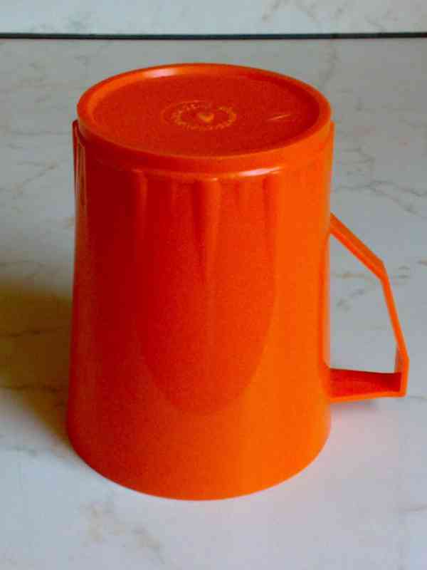 Hrnek 330 ml - Plast - Oranžový - foto 3