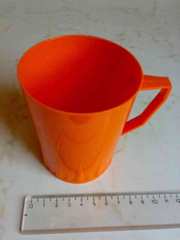 Hrnek 330 ml - Plast - Oranžový - foto 5