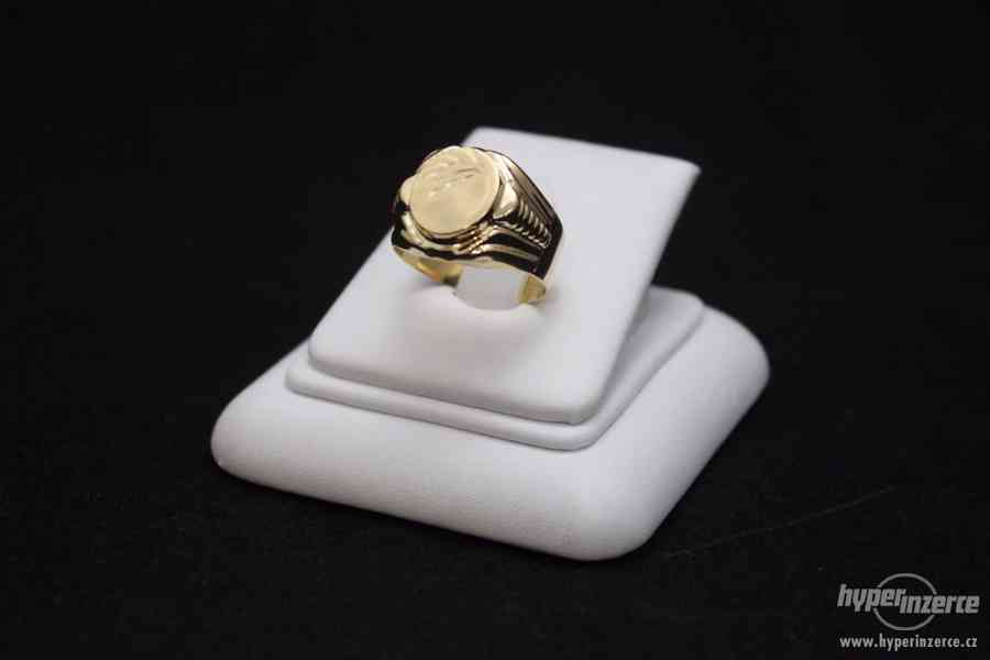 Krásný zlatý prsten 5.77 g - foto 2