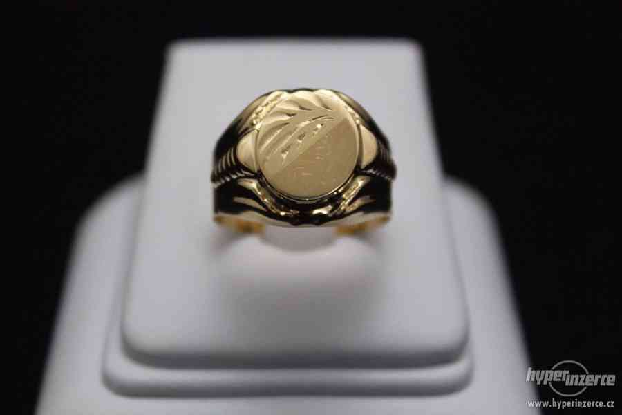 Krásný zlatý prsten 5.77 g - foto 4