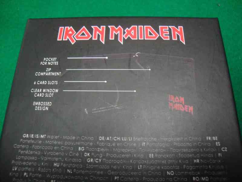 Iron Maiden Peněženka černá Piece of Mind nová nepoužitá top - foto 5