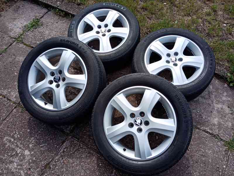 Obutá alu kola 16ky 5x100 ŠKODA SEAT VW AUDI - dobírka možná - foto 5