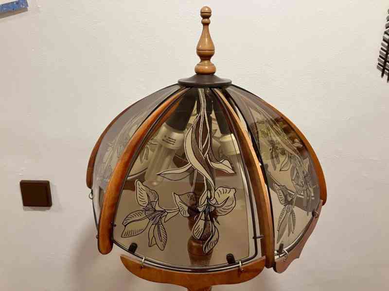 Rustikální lampa, lustr - foto 2