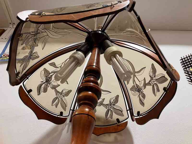 Rustikální lampa, lustr - foto 3