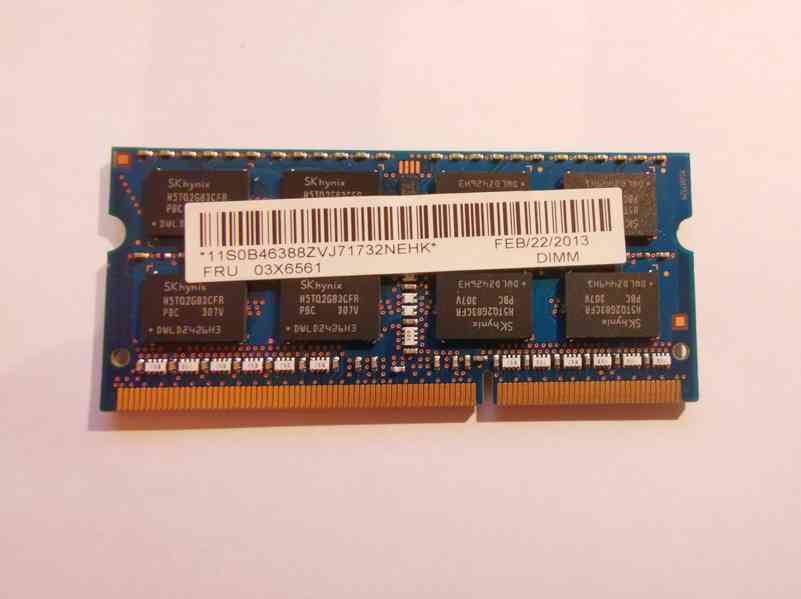 2x4GB kit RAM paměť SODIMM DDR3-1600 pro notebook - foto 3