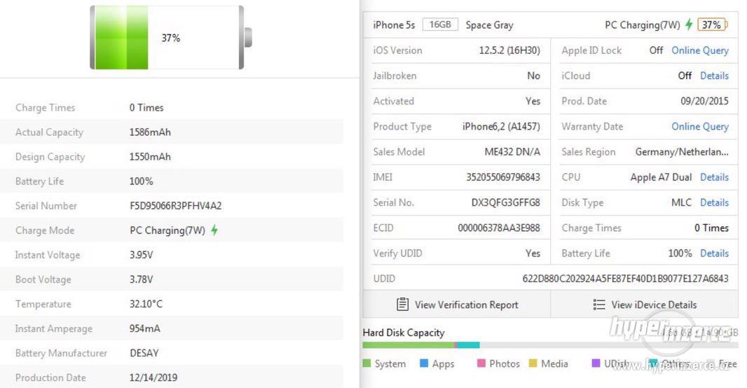 iPhone 5s 16GB šedý, baterie 100% záruka 6 měsícu - foto 11