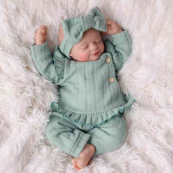 Realistická Reborn panenka spící holčička  - foto 2