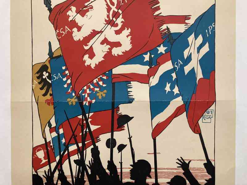 Vojtěch Preissig - plagát Czechoslovaks join our free colors - foto 4