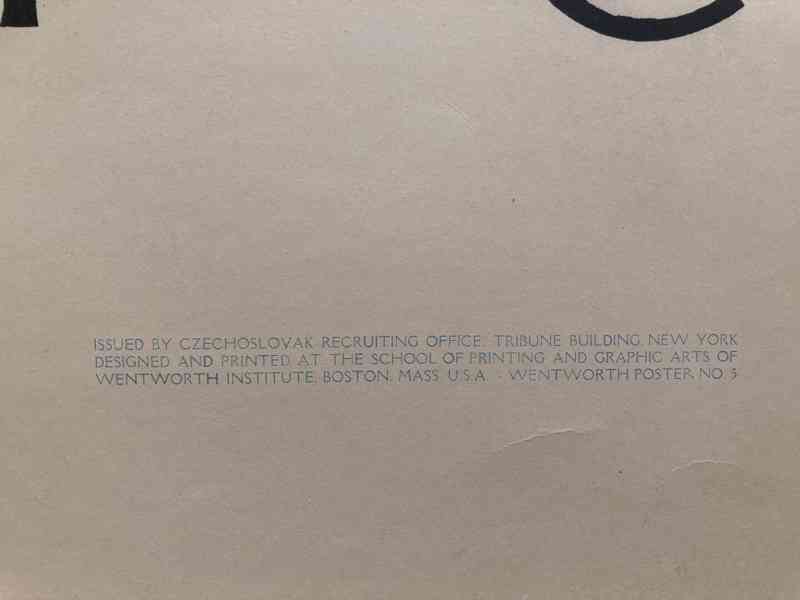 Vojtěch Preissig - plagát Czechoslovaks join our free colors - foto 2