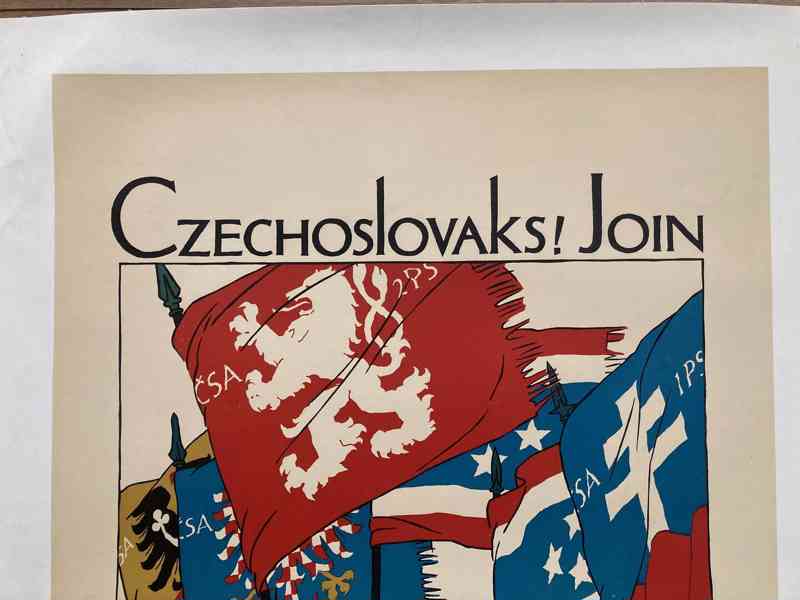 Vojtěch Preissig - plagát Czechoslovaks join our free colors - foto 5