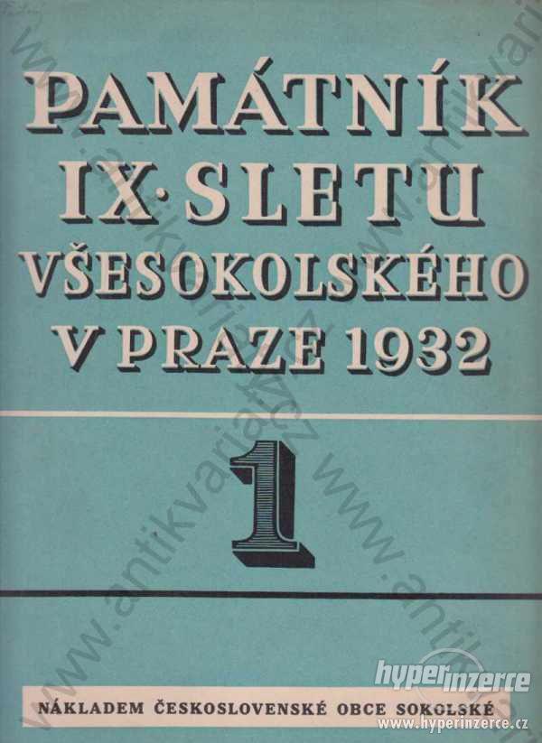 Památník IX. sletu všesokolského v Praze 1932 4 sv - foto 1