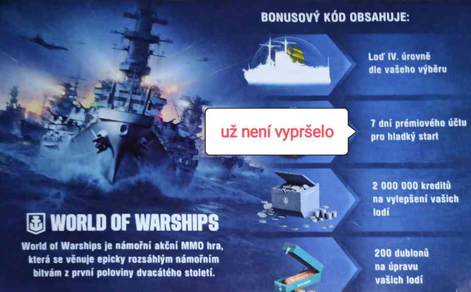 World of Warships účet s bonusem 800 Kč - foto 2