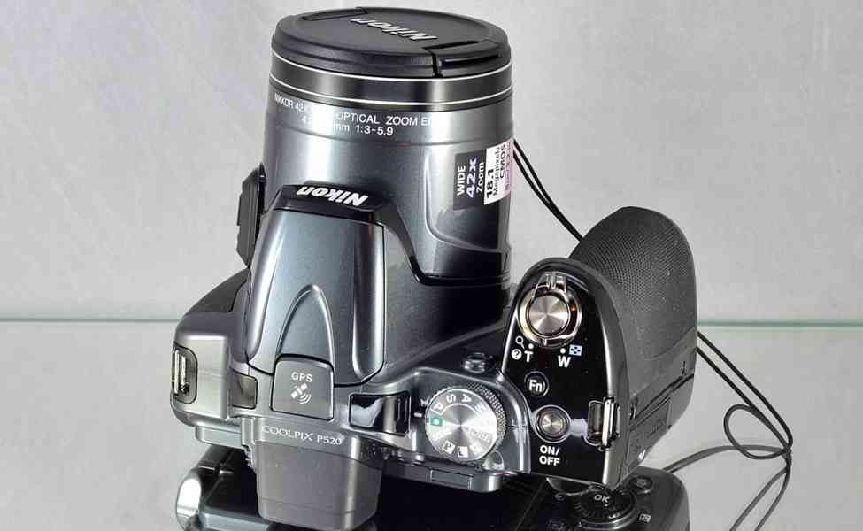 Nikon CoolPix P520 *18,1 MPix CMOS*Full HDV*GPS - foto 5