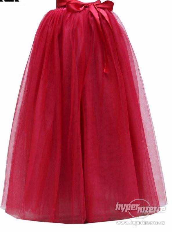 Tylová TUTU sukně 7-vrstvá dlouhá - foto 4