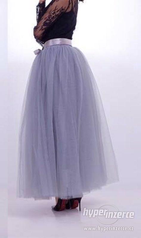 Tylová TUTU sukně 7-vrstvá dlouhá - foto 9