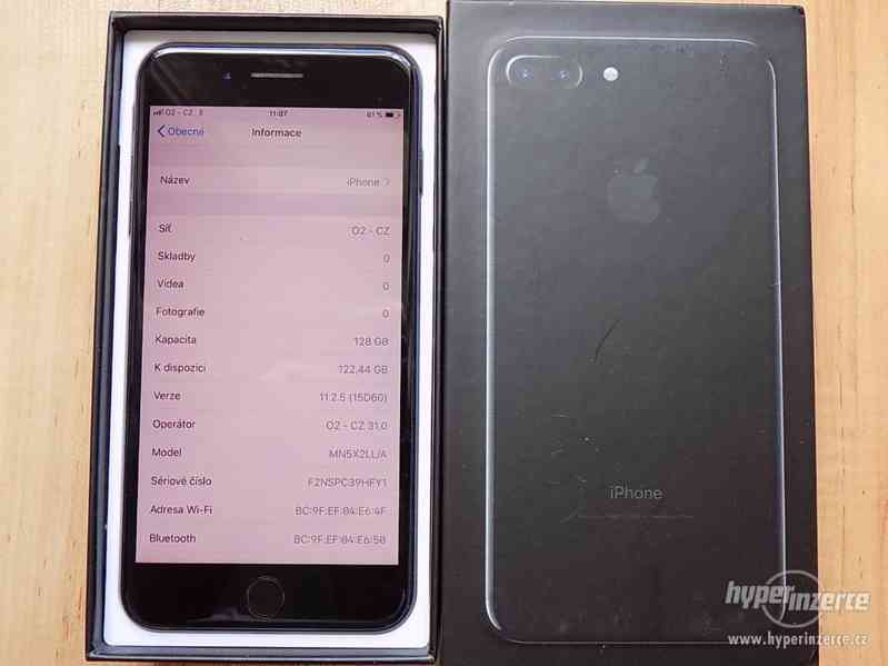 APPLE iPhone 7 PLUS 128GB Jet Black - ZÁRUKA - KOMPLET - foto 2