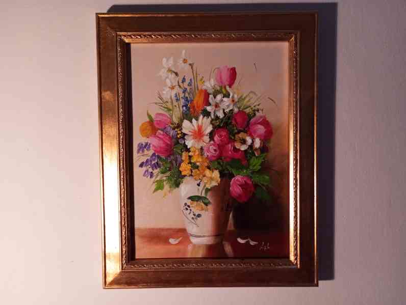 Olejomalba na plátně - zdobený rám 490x390 mm - 11 -  - foto 2